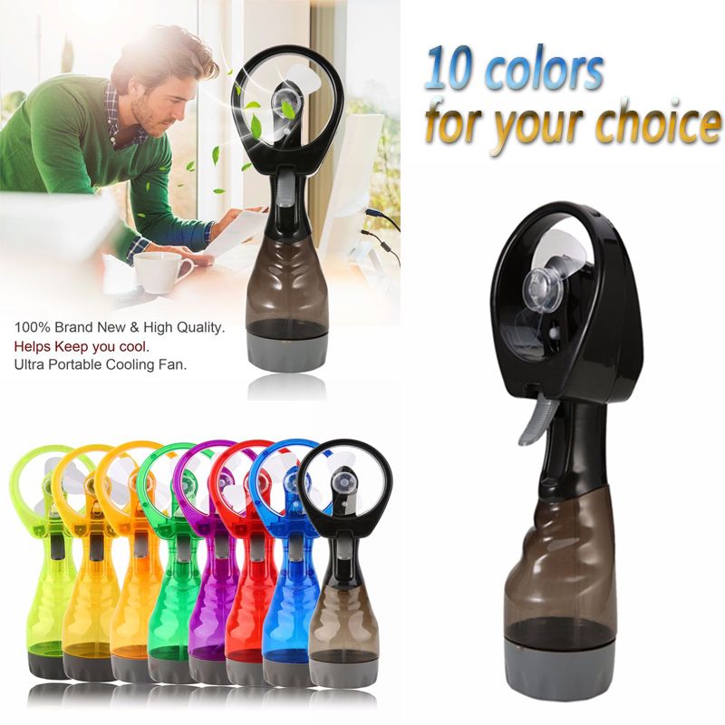 Mini Handheld Spray Fan Portable Hand Held Water Spray Cooling Mist Fan