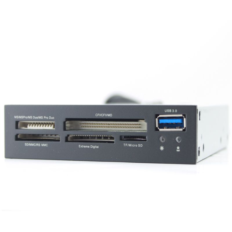 2019 all in 1 internal card reader usb 3 0 3 5 floppy bay front panel sd cf ms xd tf card reader usb flash memory 1 3 0 port from spidernet 38 91 ms card