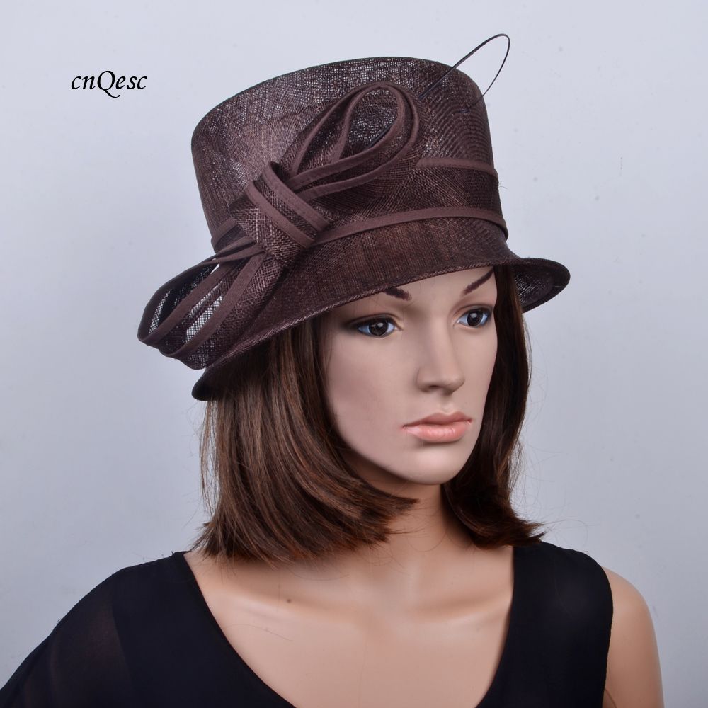 small brim wedding hats