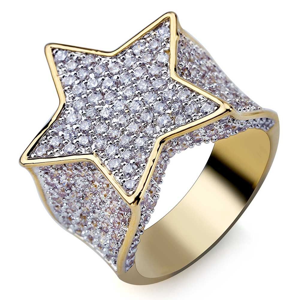 Grosshandel Herren Ring Vintage Hip Hop Schmuck Rubin Zirkon Vereist Aus Kupfer Stern Ring Luxus Echtes Gold Fur Liebhaber Mode Schmuck Grosshandel Von Sole Pearl 12 55 Auf De Dhgate Com Dhgate