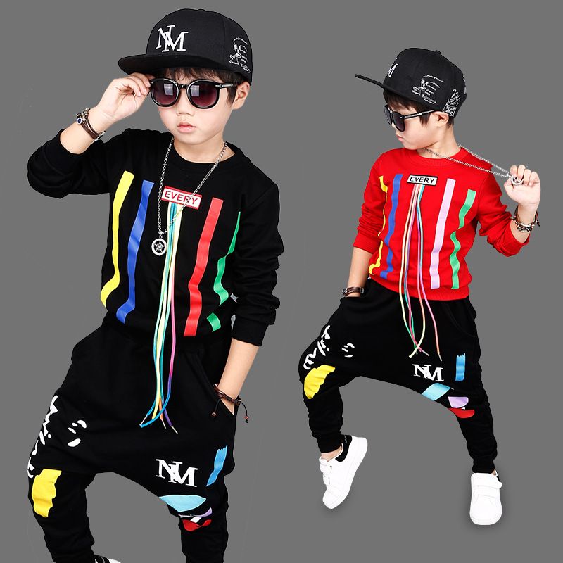 Ropa para niños Niños Conjuntos deportivos Hip Hop Sudadera Pantalones 2 piezas Traje Ropa de Navidad Ropa para niños Niños Conjuntos deportivos Hip Hop Sudadera Pantalones 2 piezas Traje Ropa de Navidad