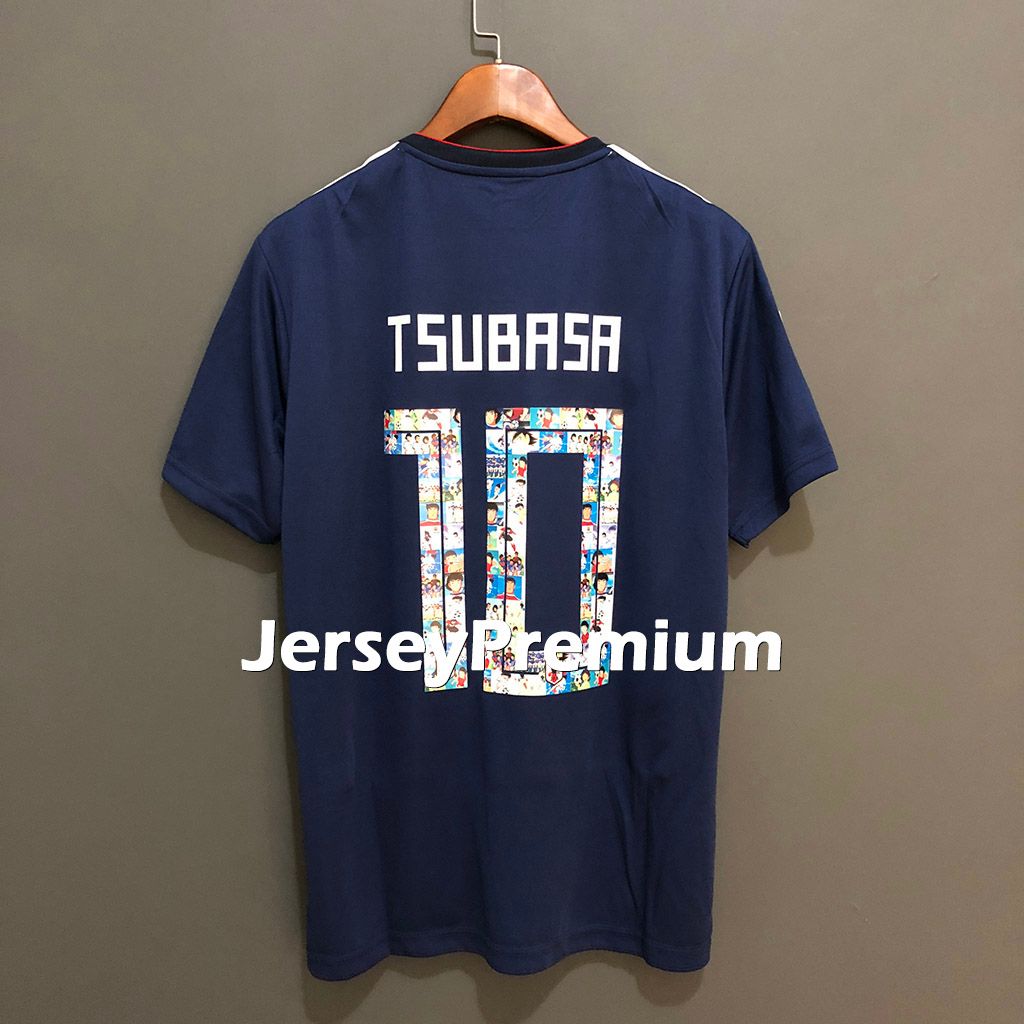 Capitán Tsubasa Japón Super Fútbol Camisetas de fútbol Camisetas azules