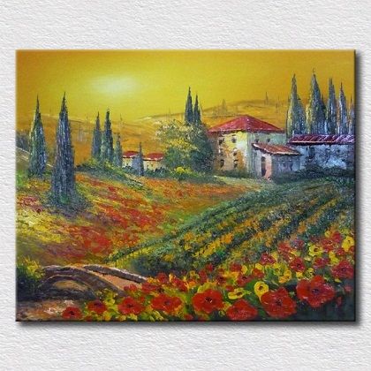 Acheter Belle Campagne Paysages Livraison Gratuite Peint A La Main Paysage Art Peinture A Lhuile Sur Toile Decoration De La Maison Mur Art Multi Tailles L92 De 10 96 Du Bstshopping Dhgate Com