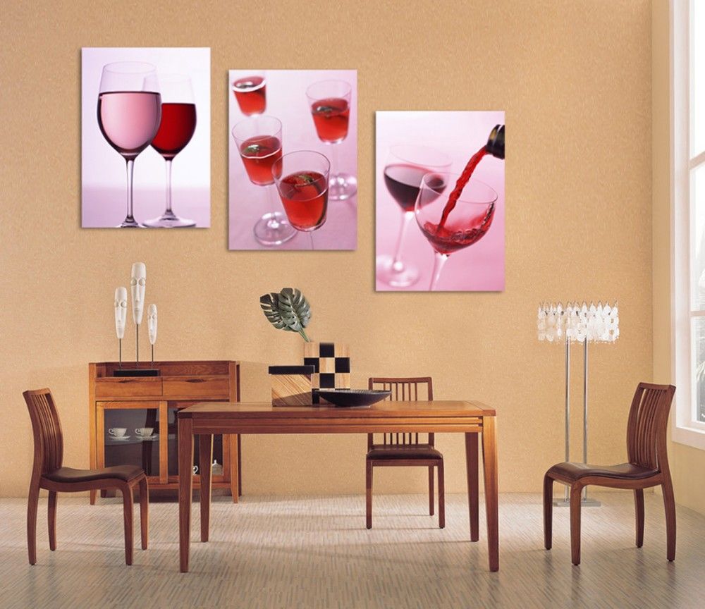 Canvas Wall Art Kitchen Wall Art Wine Glasses Wine Painting Red Wine Canvas Art Dinning Room Set Decorative Wall Transfers Design Wall Decals From Shouya2018 40 8 Dhgate Com