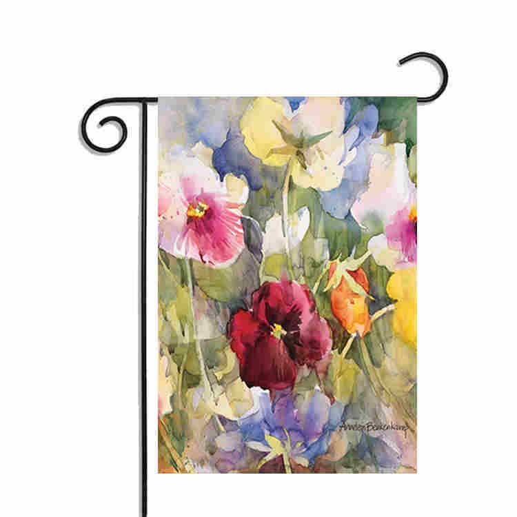 Acheter Drapeaux De Jardin A Theme Floral Banniere 12x18 Pouces Ete Printemps Decoratif Drapeau Pour La Maison De Mariage En Plein Air Decoration De Jardin Sans Pole De 8 66 Du Yidiya