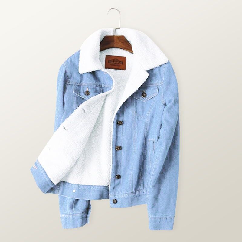 2018 Winter Warm Fur Jeans Jacket Women 