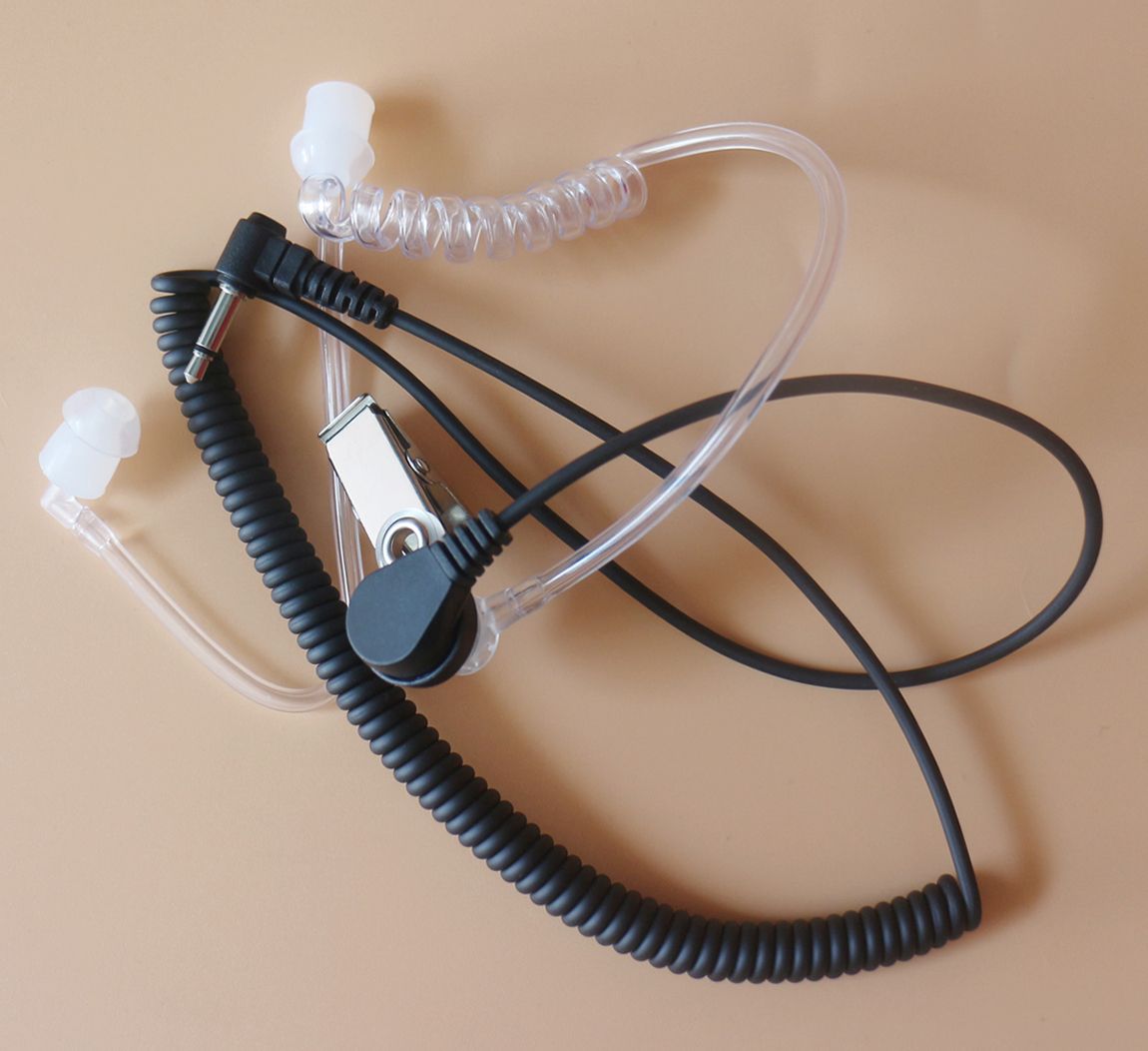 NEW Listen Only FBI Acoustic Clear Headset with 3.5MM Plug