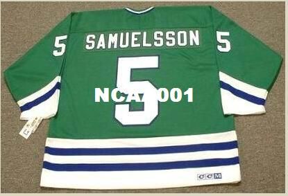 2020 Men #5 ULF SAMUELSSON Hartford Whalers 1989 CCM Retro Away Hockey Jersey Or Custom Any Name Or Number Retro Jersey From Ncaa001, $20.11 | ...