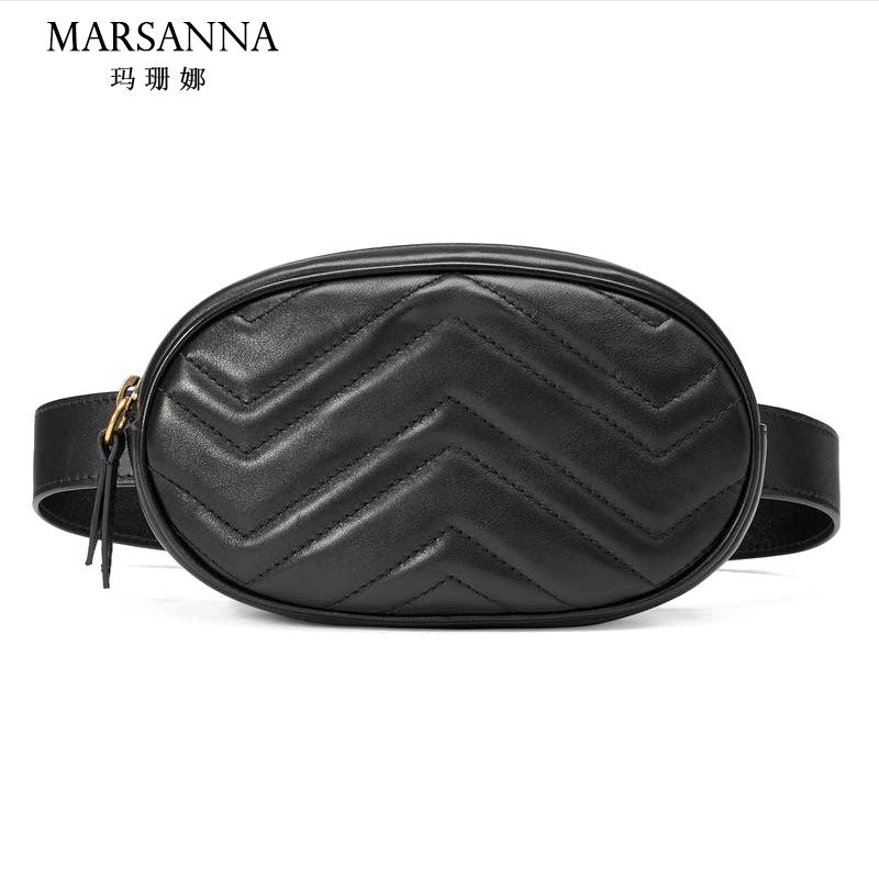 leather waist bag women