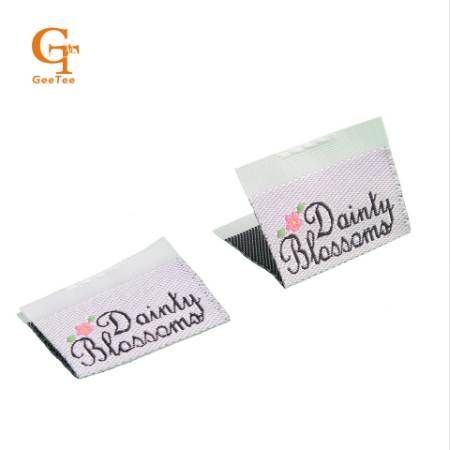2020 Custom Logo Brand Woven Clothing Labels Tags For Clothes