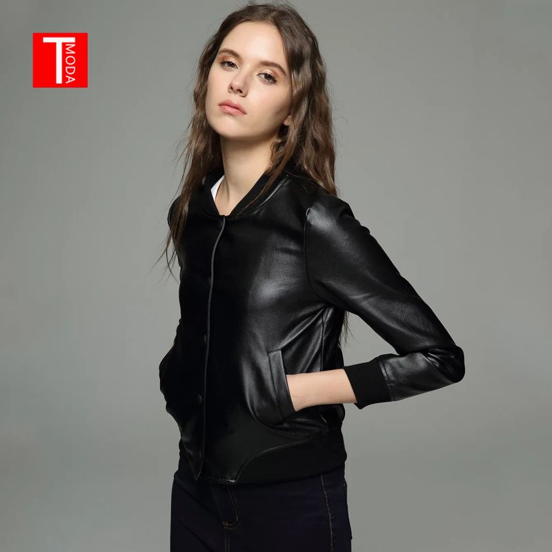 women's short black bomber jacket
