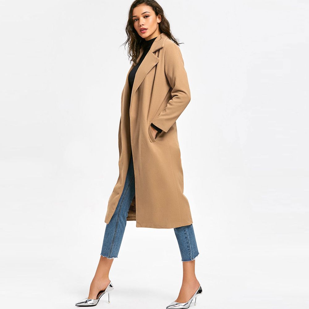 long cardigan camel color