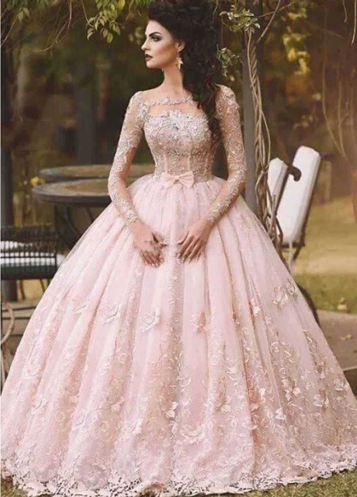 petite ball gowns with sleeves