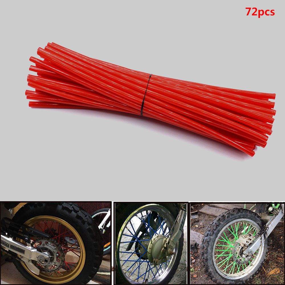 Details about   Universal Wheel Spoke Wraps Motorcycle Cover Pipe Skins For KTM 390 125 250 450