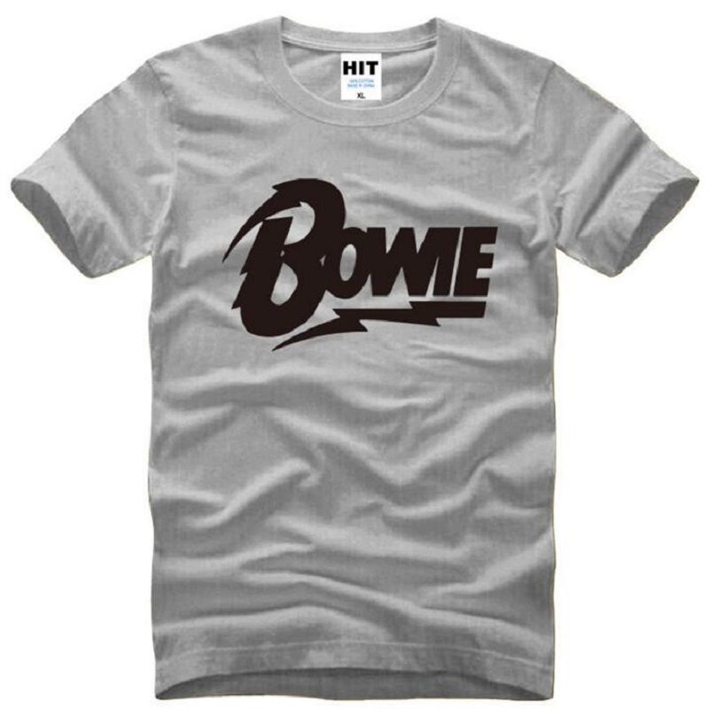 David Bowie Logo Printed T Shirts Men Short Sleeve O Neck Cotton Mens T Shirt Rock Music Memorial Top Tees Fans Tee Shirt Homme Shirts T Funky T Shirts For Women From