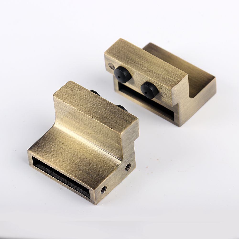 6.6ft Brass Classic Sliding Barn Wood Door Hardware Kit Gold Finish for Interior Doors