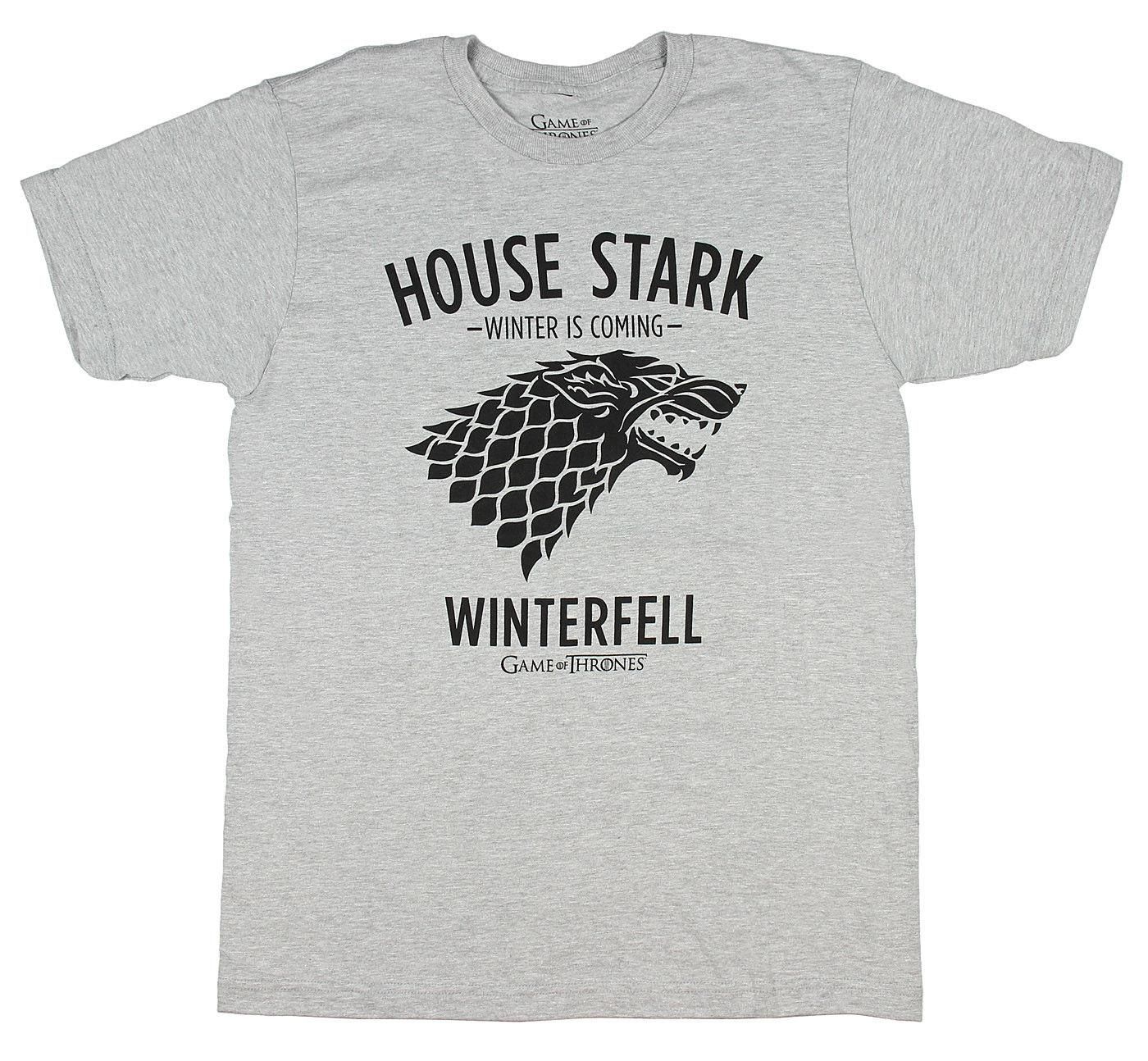 Game Of Thrones House Stark Direwolf Winter Is Coming T Shirt Nwt
