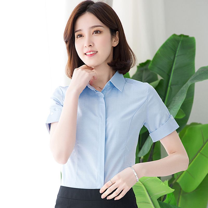 light blue shirt womens outfit