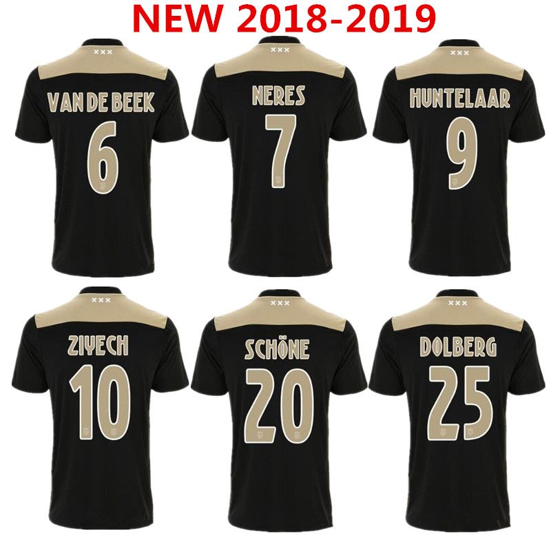 ajax jersey black and gold