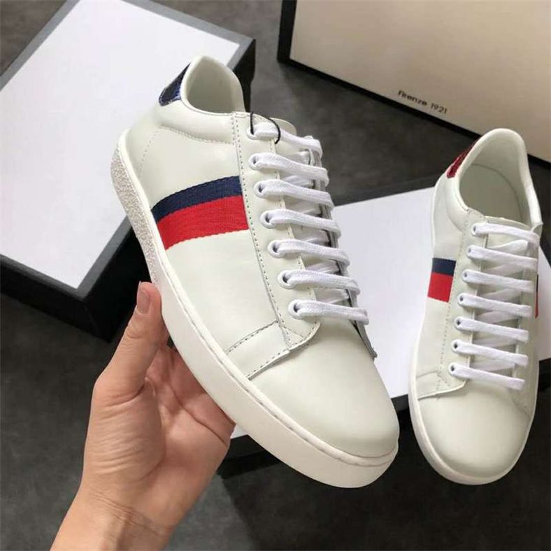 branded white shoes