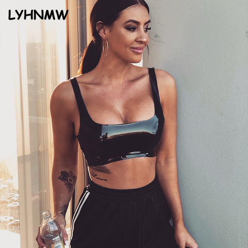 leather crop top