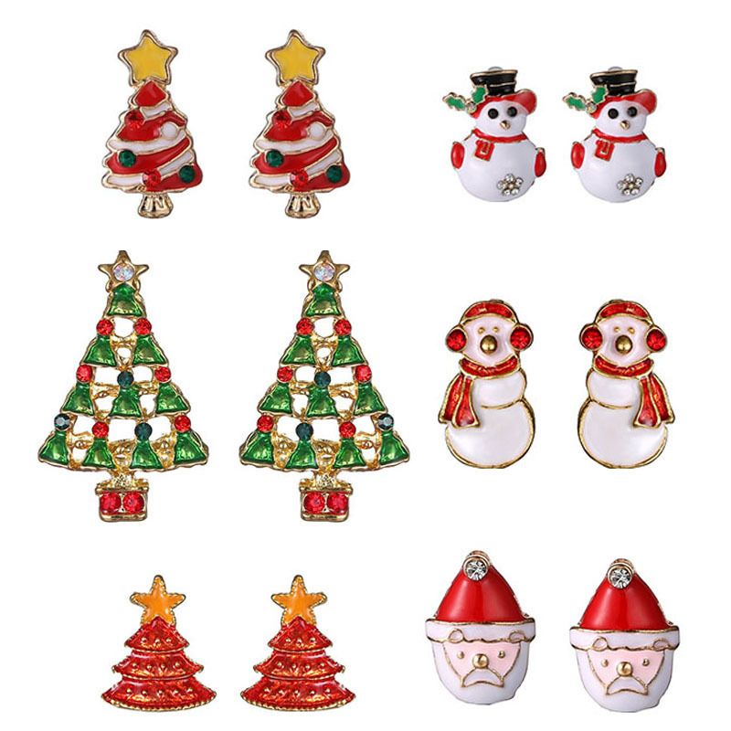 2020 Earrings New Fashion Women Santa Claus Snowman Lovely Tree Bell Christmas Jewelry Christmas Earrings For Women Gifts Ear Studs From Wfactory 0 71 Dhgate Com
