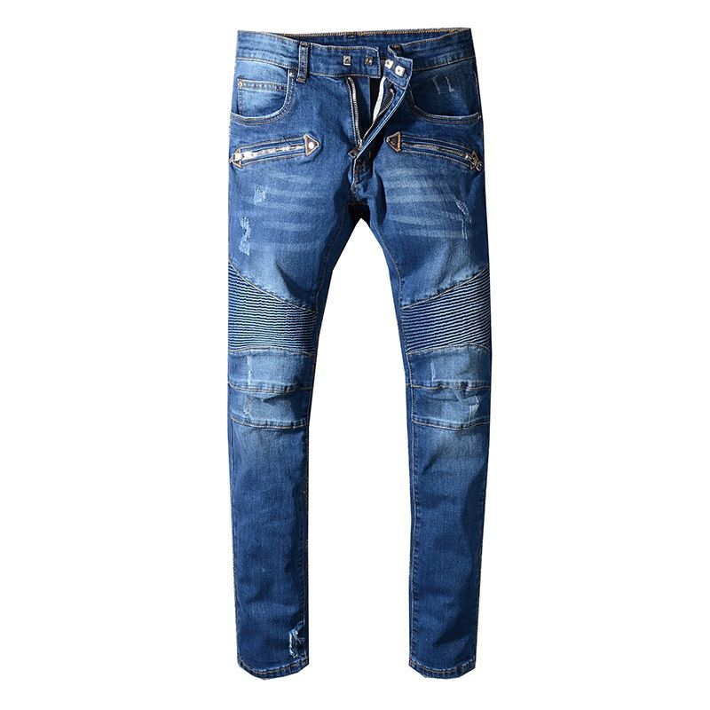 Balmain Men Jeans Motorcycle Biker 