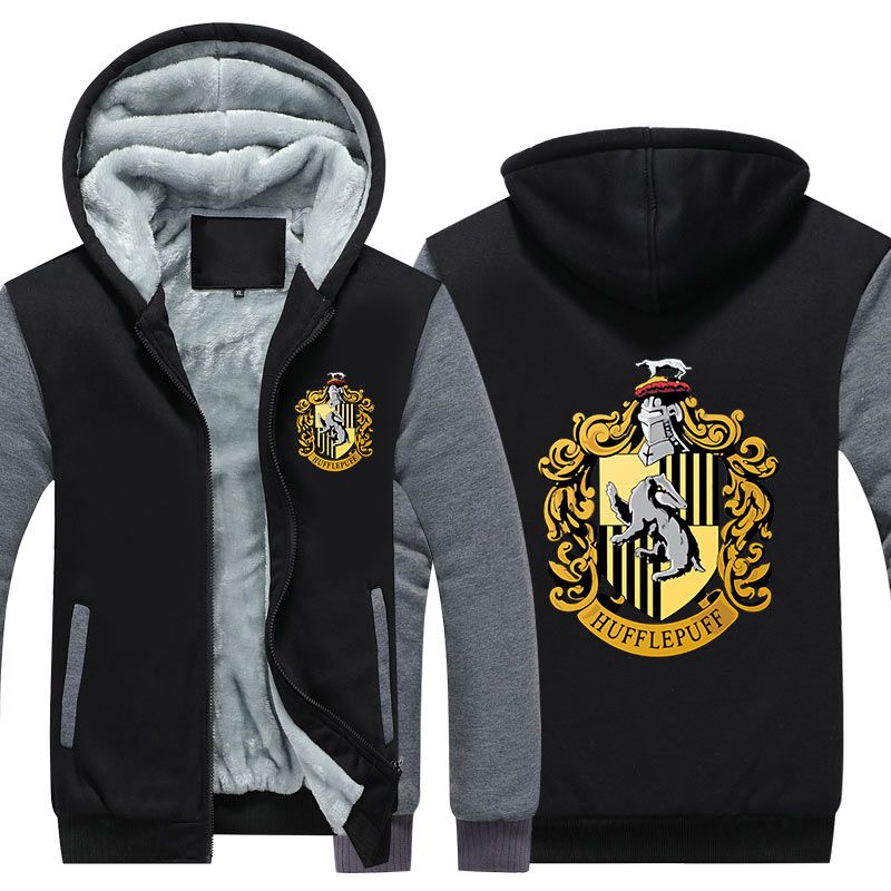 Details about   Newest Harry Potter Hooded  Zipper Thicken Hoodie warm Jacket Winter Coat 