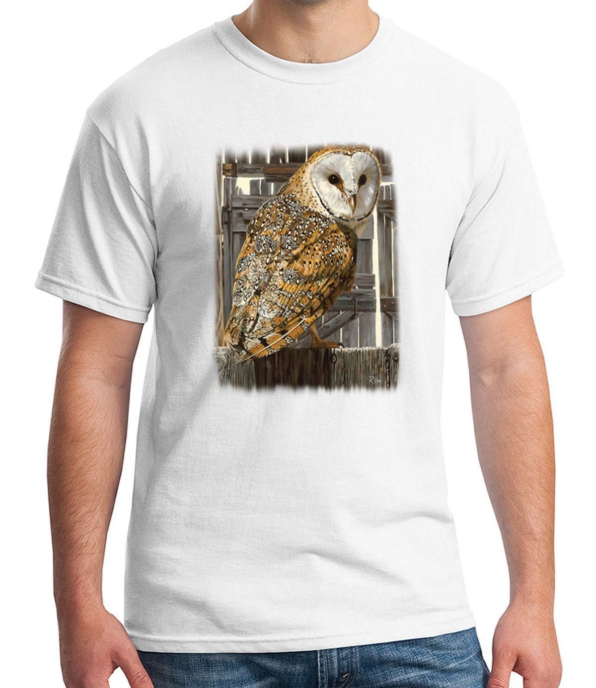 Barn Owl Adult S T Shirt Big Owl Tee For Men 2034c Buy T Shirts