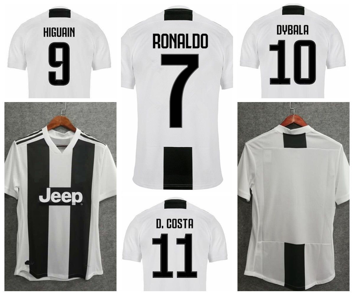 377LA Camiseta Juventus Juventus Jersey Versión De Cooperación Palace Ronaldo Dybala Uniforme De Fútbol para Niños Adultos