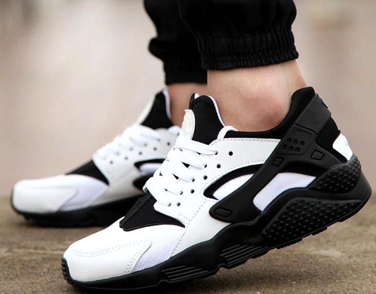 black and white huaraches