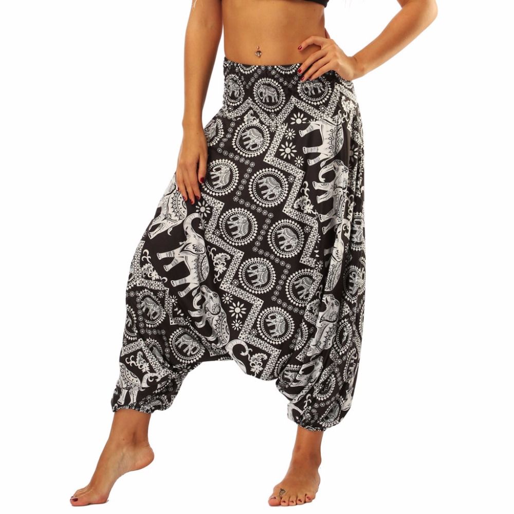 Women Loose Fit Baggy Yoga Harem Pants 