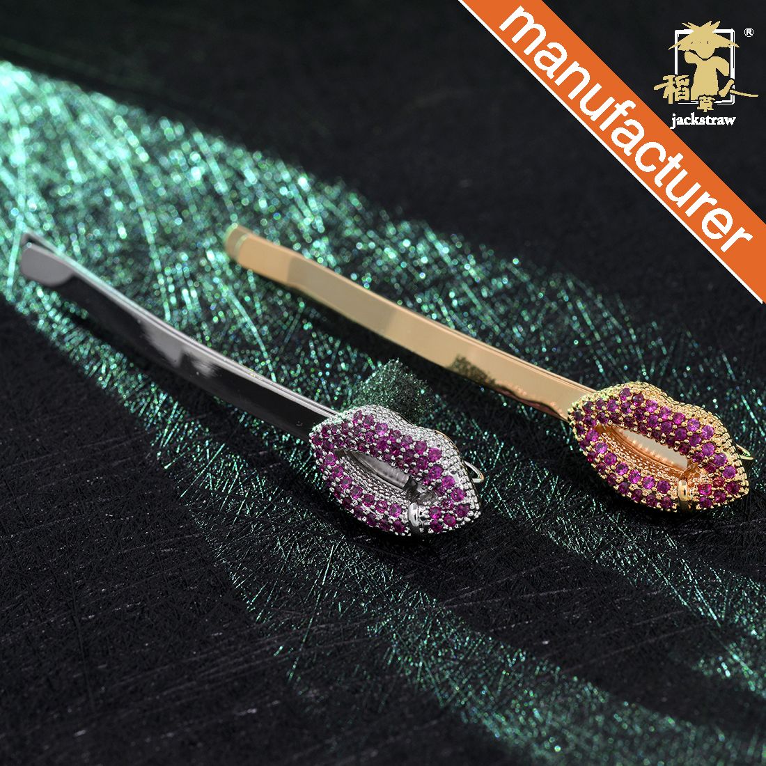 2020 Temperament Fashion Hair Clips Artificial Crystal ...