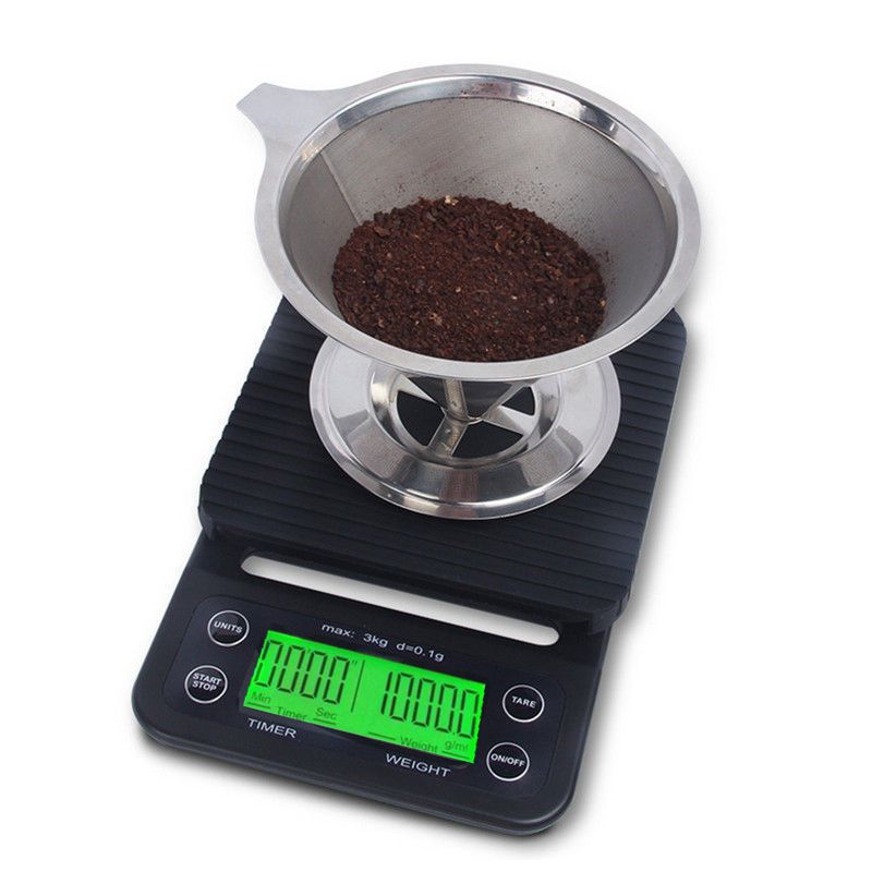 Báscula De Café Con Temporizador 2kg0,1g De Alta Báscula De Café Con Temporizador 2kg0,1g De Alta
