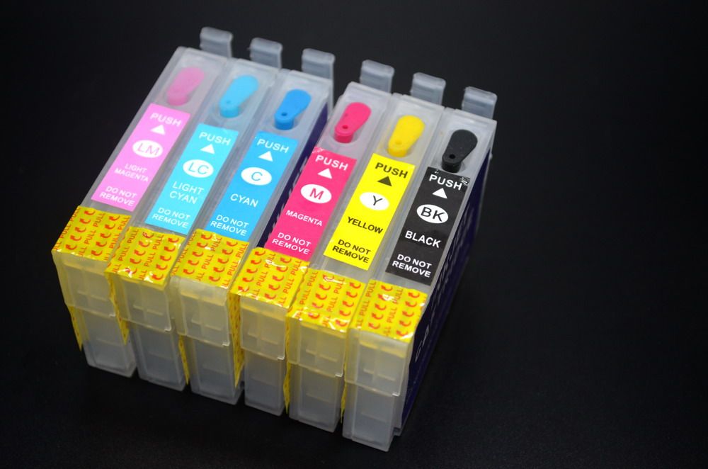 Compra 82N DIY CISS Recarga Cartuchos De Tinta Para Epson T50 / TX720 /  R290 / R270 / TX800W, Etc. 6 Impresora De Inyección De Tinta De Color  Barato | Entrega Rápida Y Calidad | Es.Dhgate