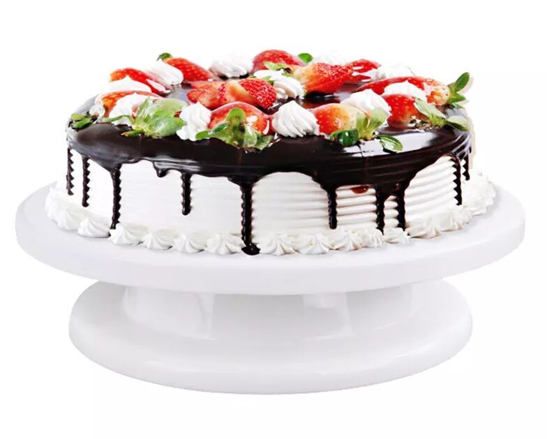 Acheter Haute Qualite Bon Pour Utiliser Cake Turntable 360 Degres Rotation Gateau Stand Decorant Platine Vinyle De 11 07 Du Rexbaby Fr Dhgate Com