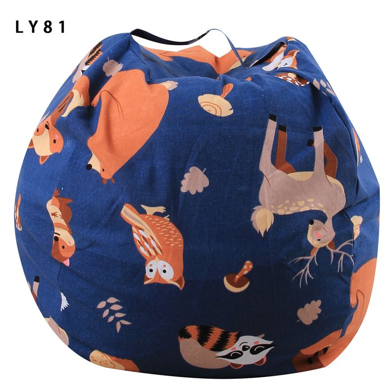 2019 16inch Kids Storage Bean Bags Plush Toys Beanbag Chair