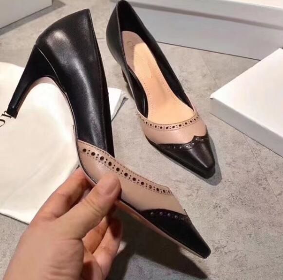 2019 Zapatos de vestir de moda Dama de tacón alto Calzado de Elegante de
