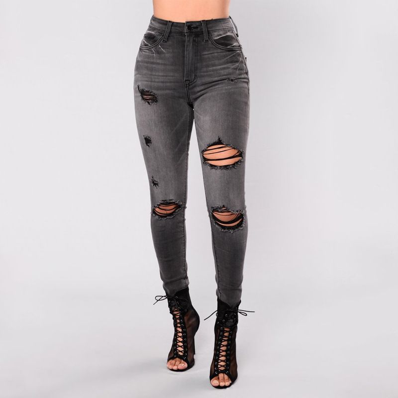 ripped straight jeans womens