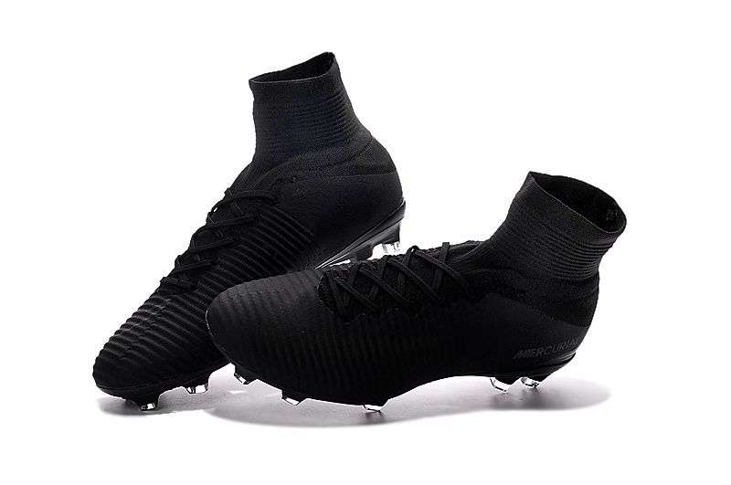 botines nike mercurial negros