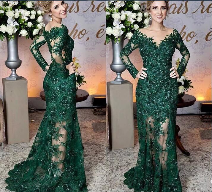 green lace mother of the bride dress