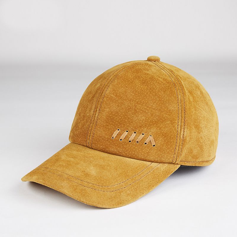 mens leather ball caps