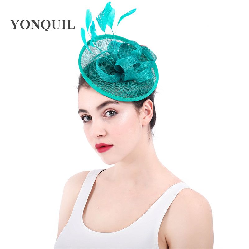 Sinamay Loops Fascinators Hats Hairbands Fashion Women Black Fancy