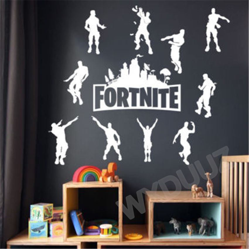 Fortnite Wall Sticker Xbox Ps4 Art Vinyl Decal Game Room Graphic
