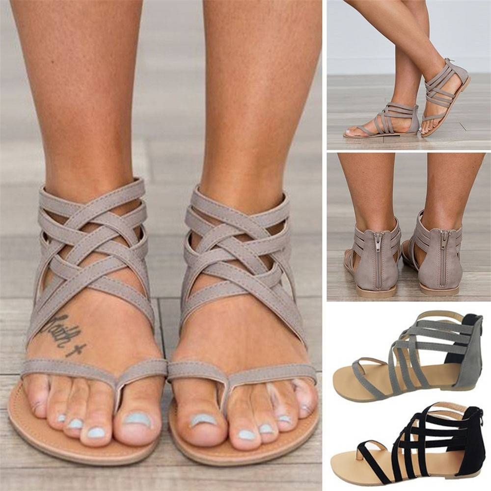 gladiator flat shoes