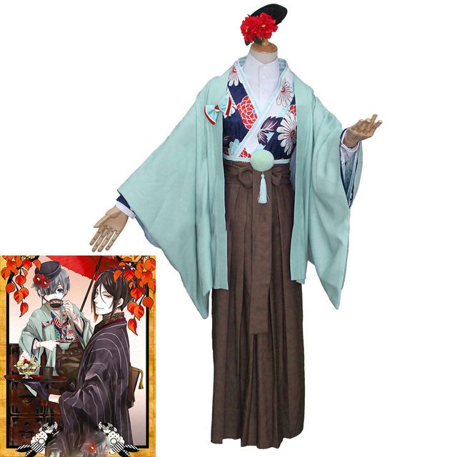 Grosshandel Black Butler Kuroshitsuji Ciel Phantomhive Shirt Mantel Outwear Kimono Kendo Hosen Uniform Outfit Anime Cosplay Kostume Von Westlakestore