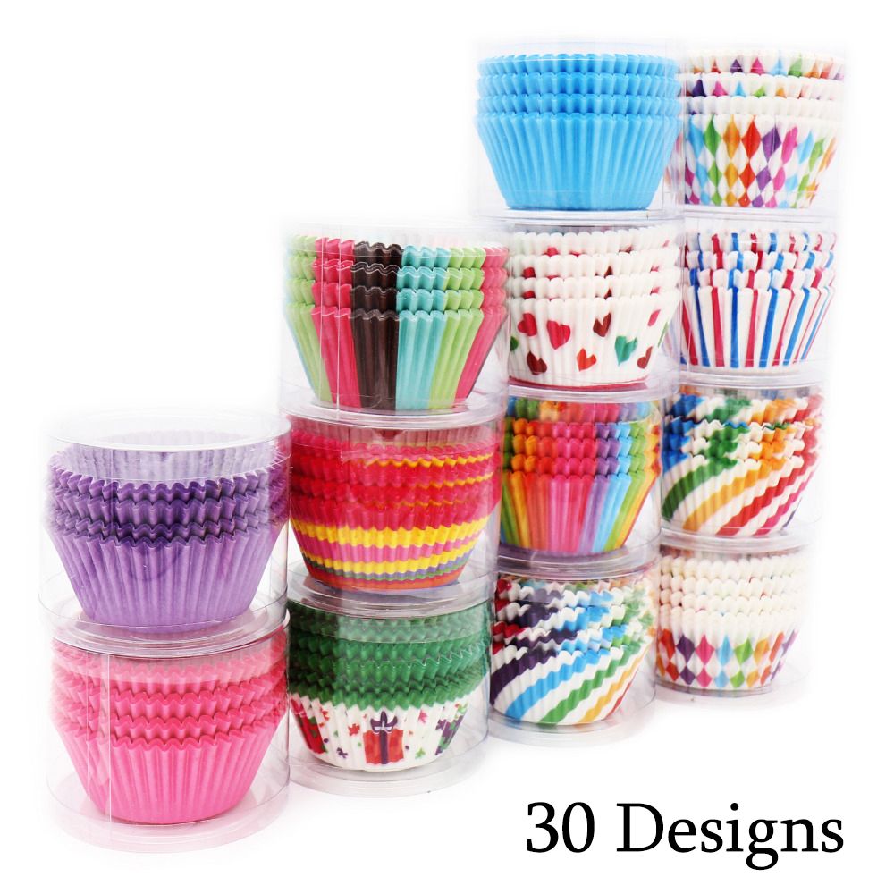 Rainbow Colorful Cupcake Paper Liners Greaseproof Muffin Case Cup Cake Topper Baking Tray Kitchen Accessories Pastry Decoration Tools From Vsweet