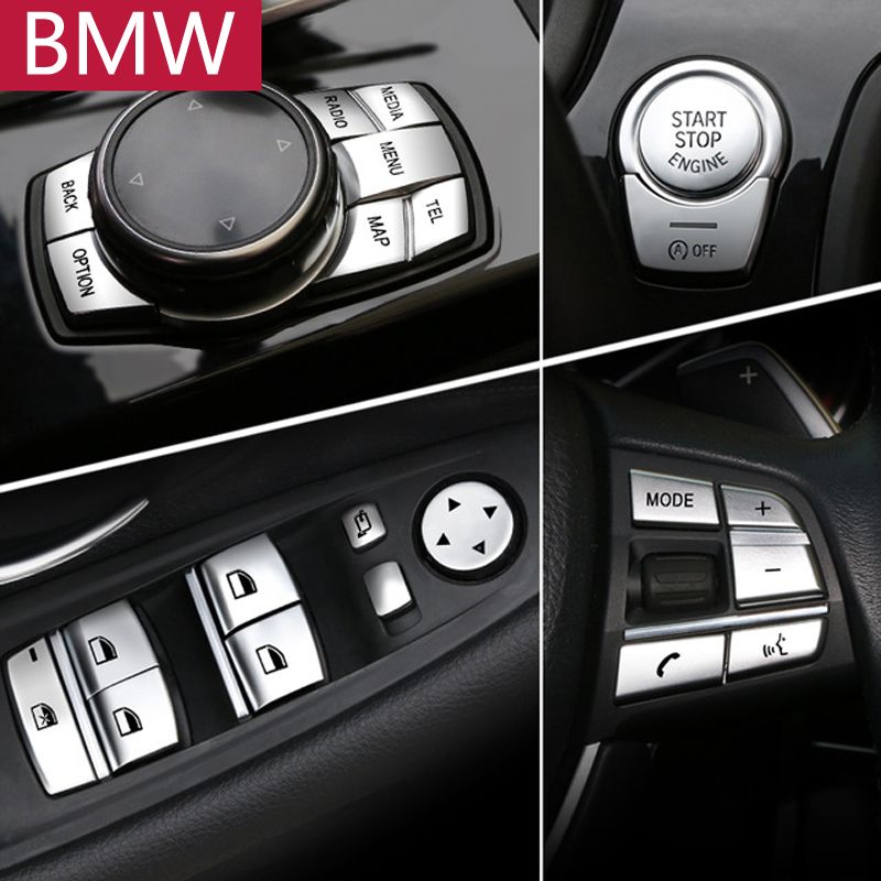 Funda para pomo de Coche con Botones Multimedia para BMW F10 F20 F30