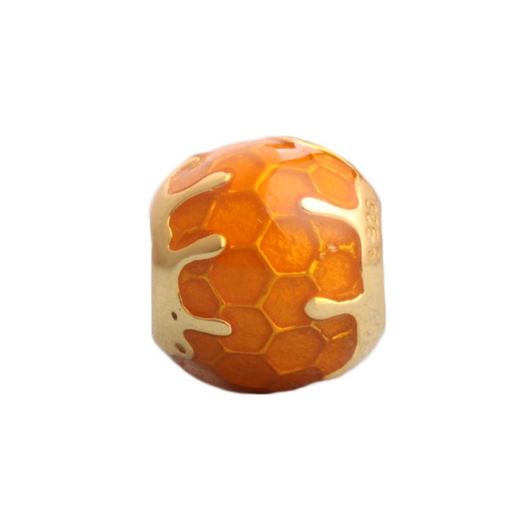 honeycomb pandora charm