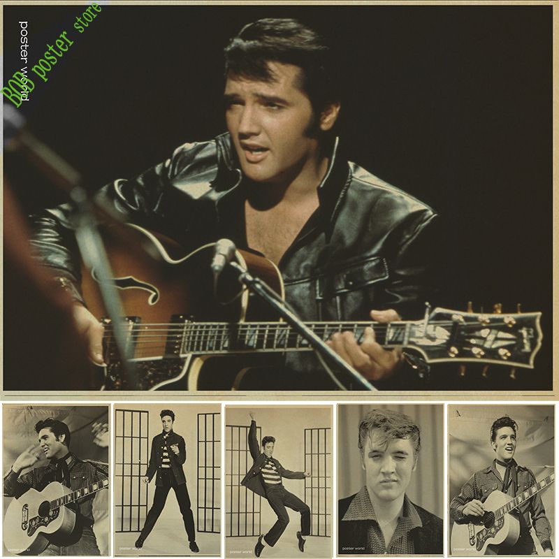 Rock Music Star Elvis Presley Poster Christmas Decoration Home